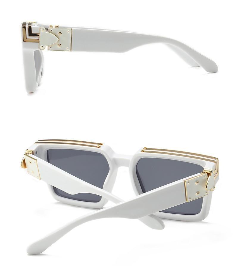Square Frame Anti-Blue Light Sunglasses - Luxury Retro Style