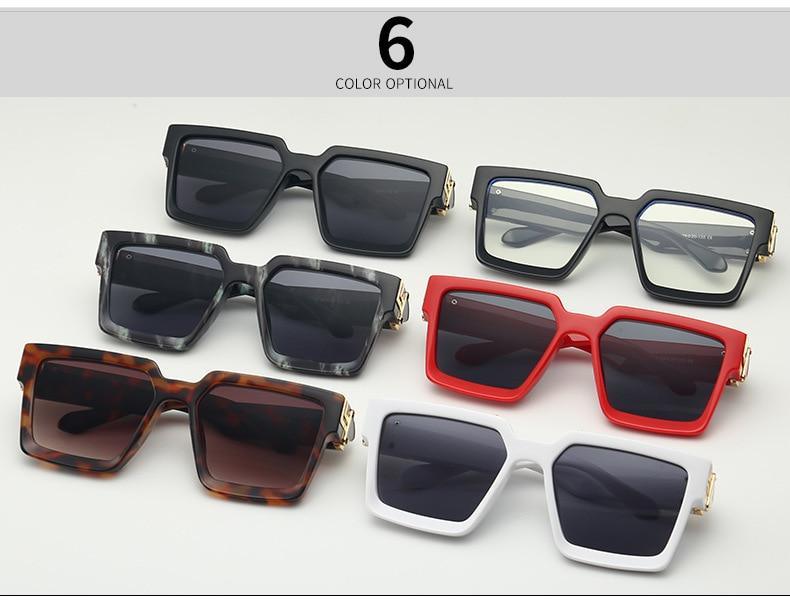Square Frame Anti-Blue Light Sunglasses - Luxury Retro Style