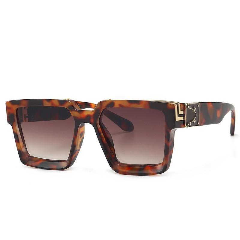 Square Frame Anti-Blue Light Sunglasses - Luxury Retro Style