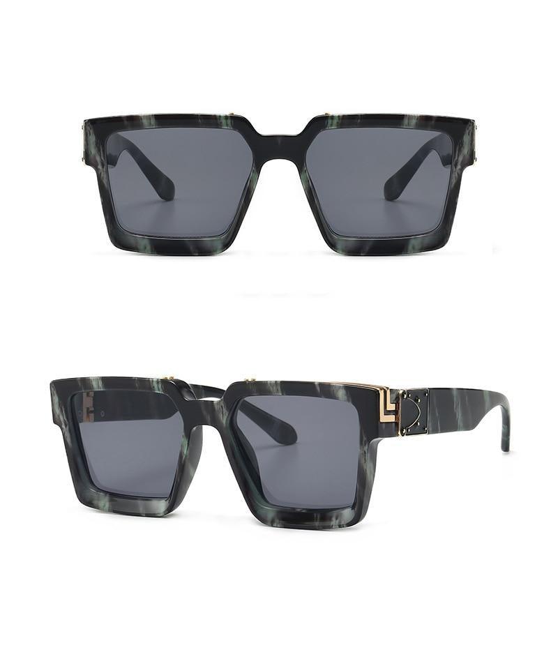 Square Frame Anti-Blue Light Sunglasses - Luxury Retro Style