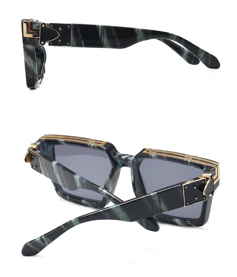 Square Frame Anti-Blue Light Sunglasses - Luxury Retro Style