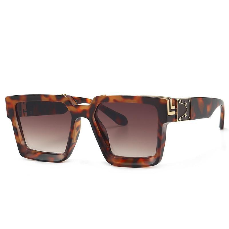 Square Frame Anti-Blue Light Sunglasses - Luxury Retro Style