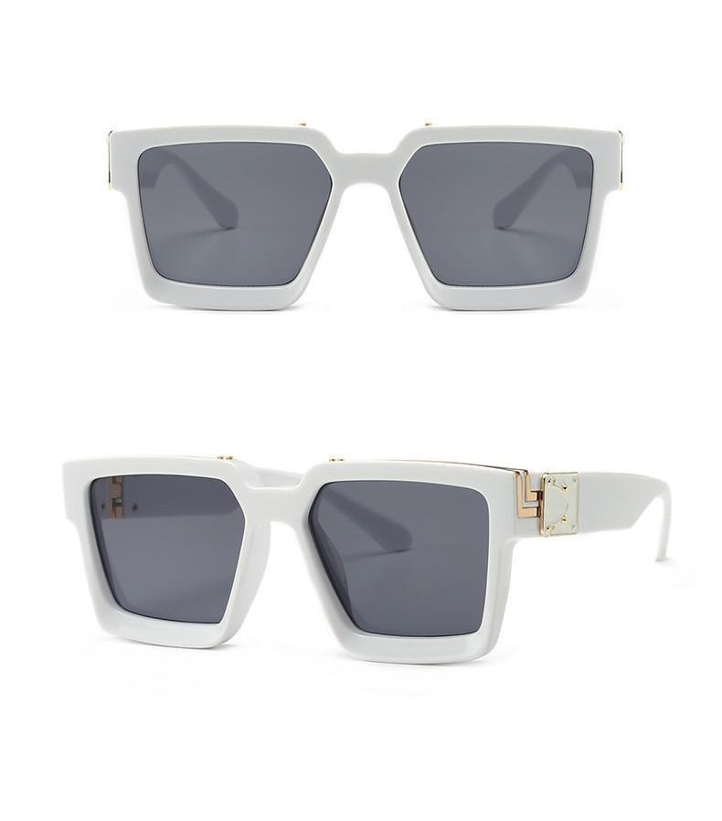 Square Frame Anti-Blue Light Sunglasses - Luxury Retro Style