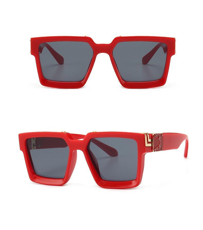 Square Frame Anti-Blue Light Sunglasses - Luxury Retro Style