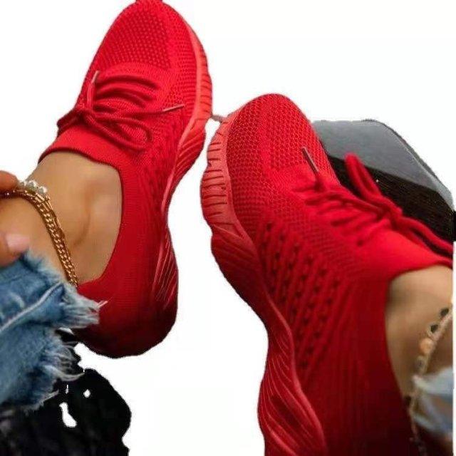 Women’s Lightweight Mesh Platform Sneakers – Breathable Sport Shoes