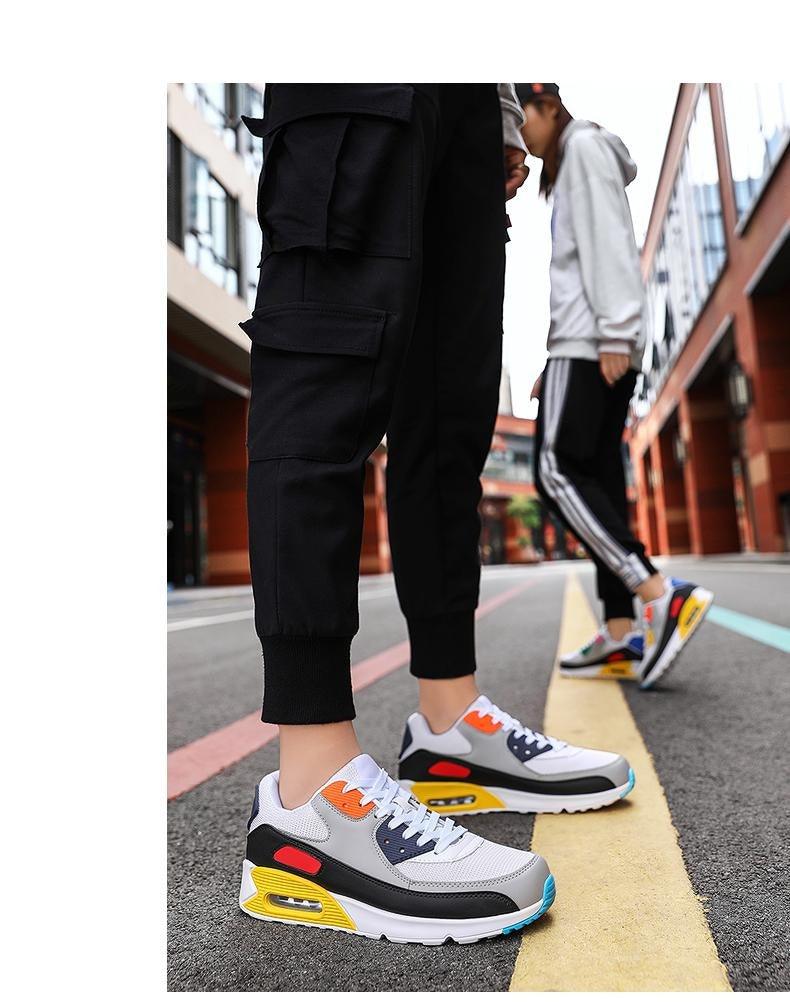 Unisex Air Cushion Athletic Sneakers - Comfortable Sport Jogging Shoes