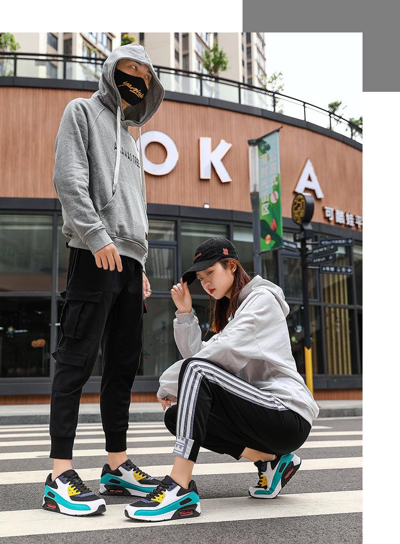 Unisex Air Cushion Athletic Sneakers - Comfortable Sport Jogging Shoes