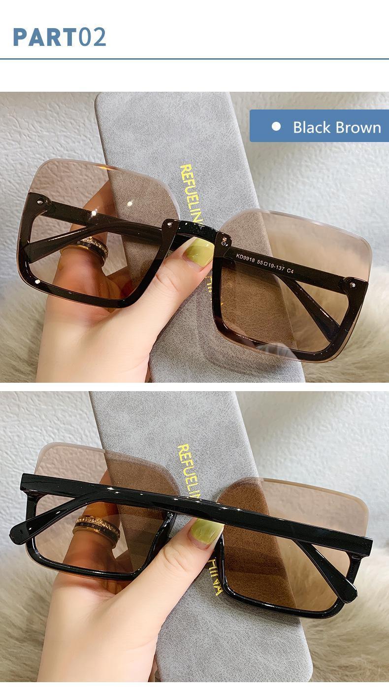 Oversized Square Sunglasses Trendy Retro Frame for Men Women
