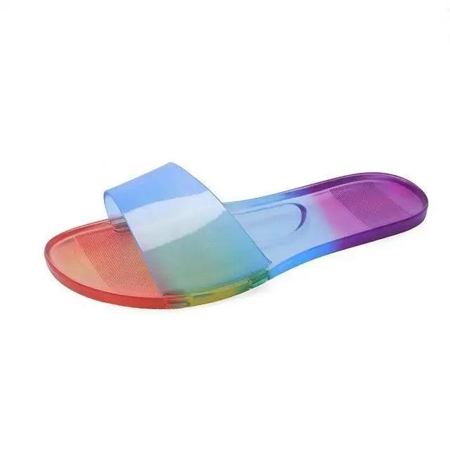 Women's Transparent Jelly Sandals – Elegant Summer Candy Color Slides