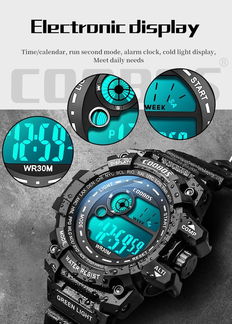 Kids Waterproof Digital Sport Watch with EL Backlight and Alarm