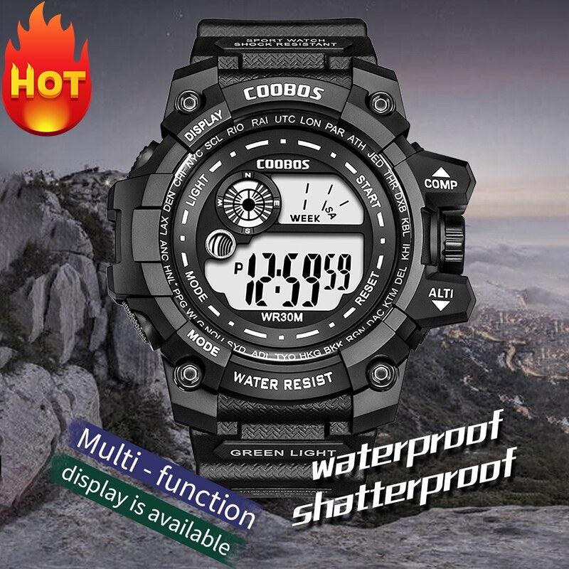 Kids Waterproof Digital Sport Watch with EL Backlight and Alarm