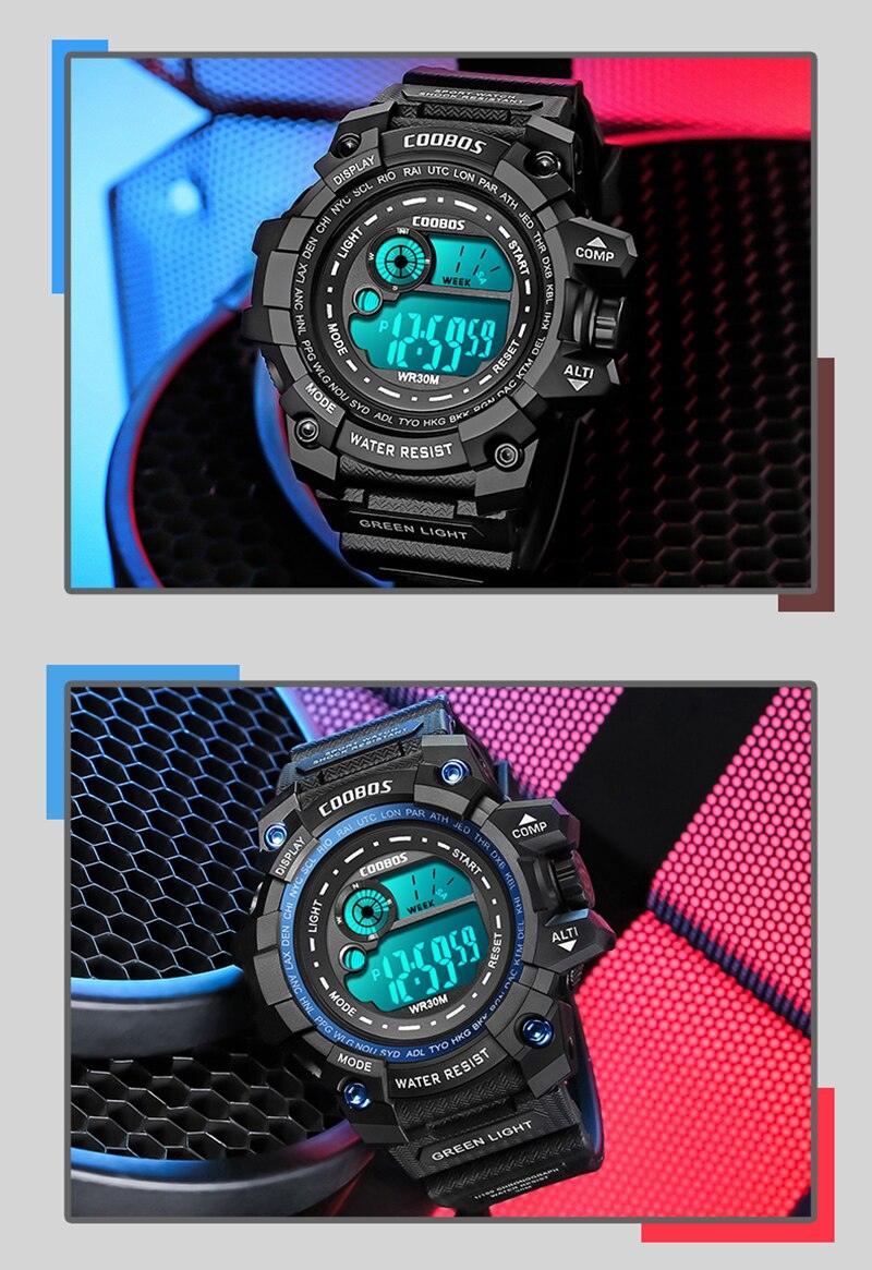 Kids Waterproof Digital Sport Watch with EL Backlight and Alarm