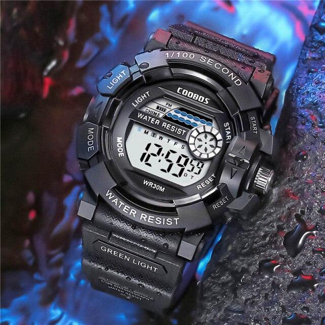Kids Waterproof Digital Sport Watch with EL Backlight and Alarm