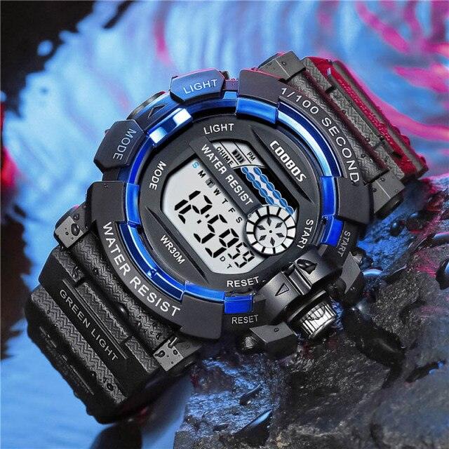 Kids Waterproof Digital Sport Watch with EL Backlight and Alarm