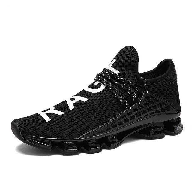 Men's Knit Walking Sneakers Breathable Athletic Running Shoes