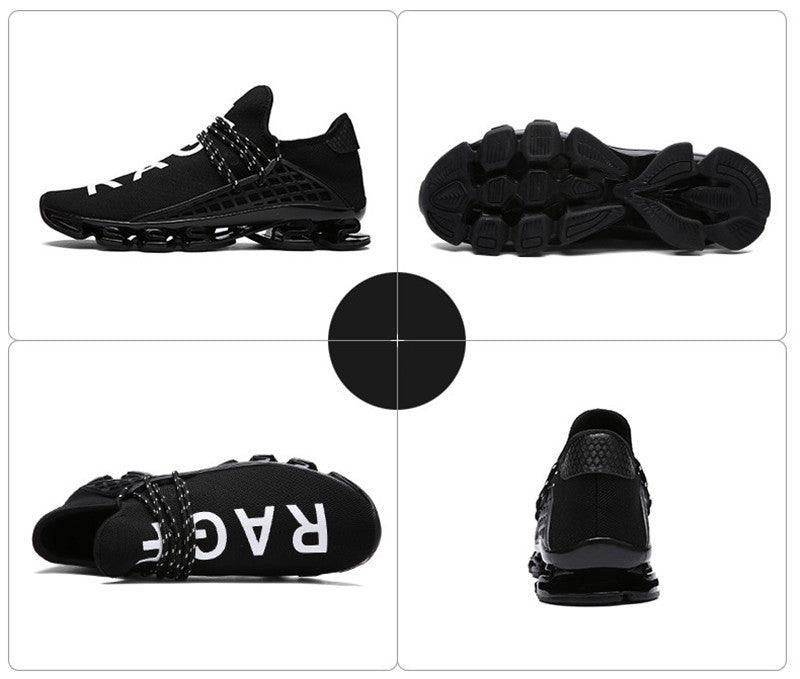 Men's Knit Walking Sneakers Breathable Athletic Running Shoes