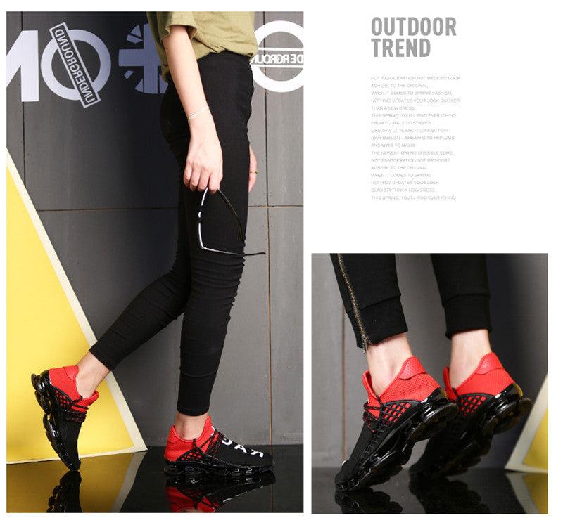 Men's Knit Walking Sneakers Breathable Athletic Running Shoes