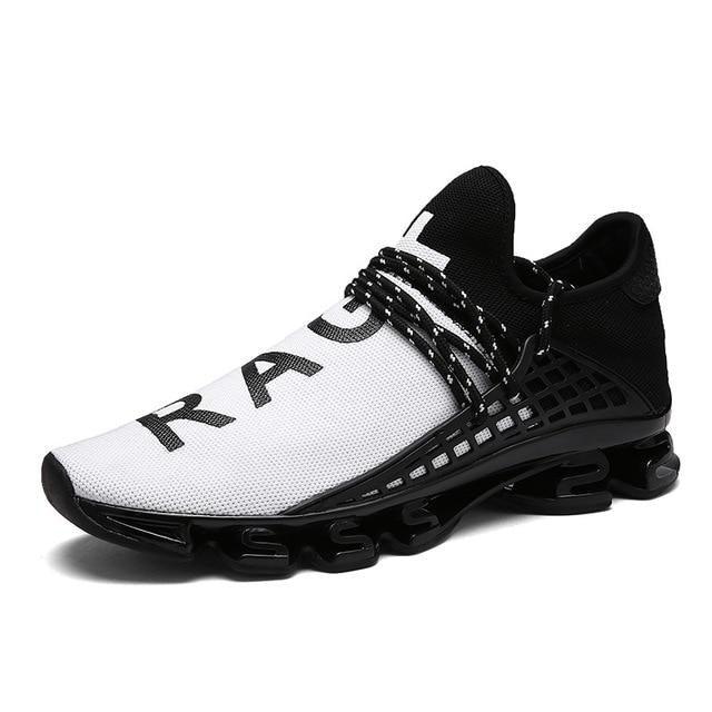 Men's Knit Walking Sneakers Breathable Athletic Running Shoes