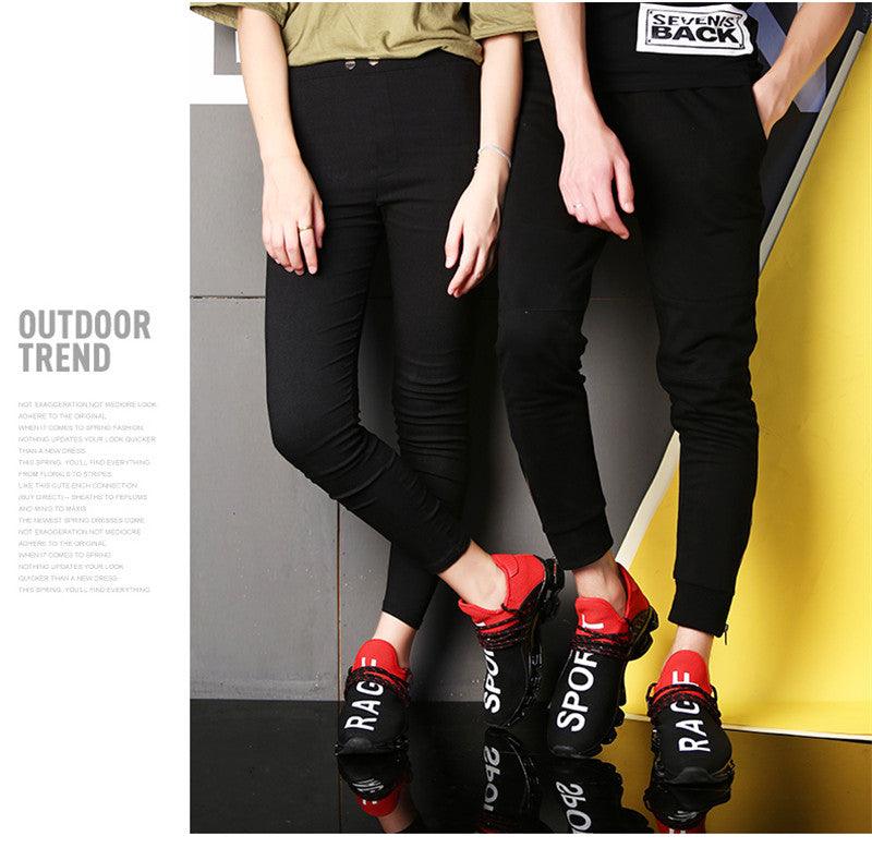 Men's Knit Walking Sneakers Breathable Athletic Running Shoes