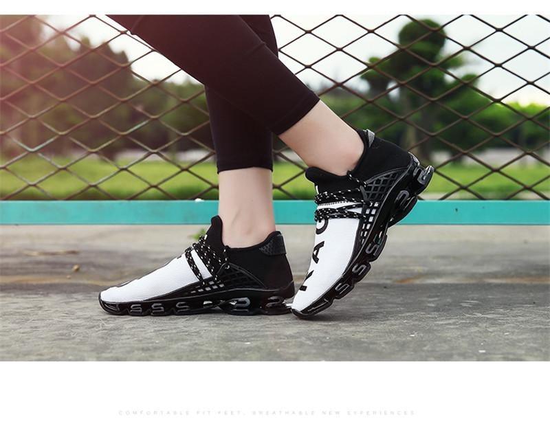 Men's Knit Walking Sneakers Breathable Athletic Running Shoes