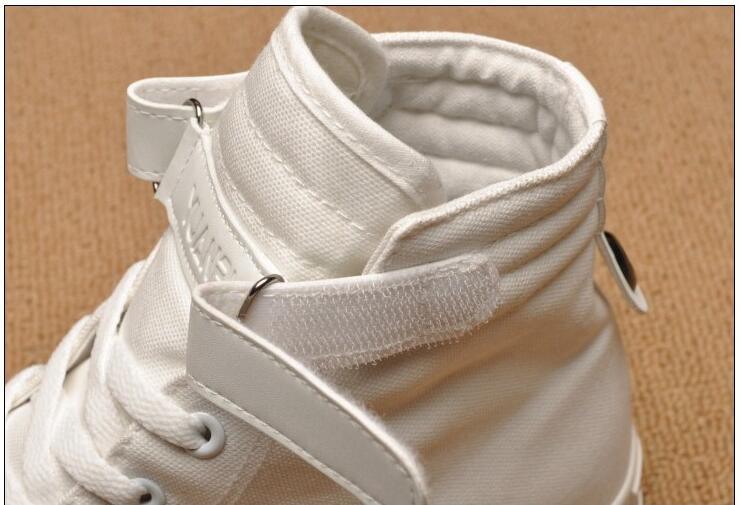 Men's High Top Canvas Sneakers – Breathable Vulcanized Casual Shoes