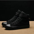 Men's High Top Canvas Sneakers – Breathable Vulcanized Casual Shoes