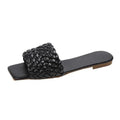 Women’s Minimalist Braided Flat Sandals Open Toe Beach Slippers