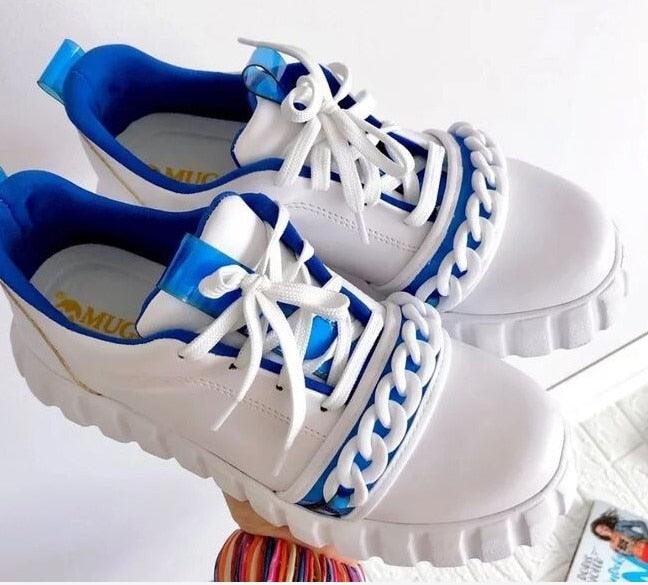 Women's Platform Sneakers - Casual Purple Lightweight Shoes