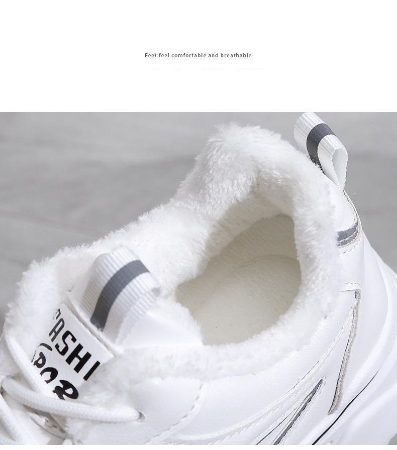 Women’s Reflective Chunky Platform Sneakers – Streetwear Lace-Up