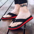 Unisex breathable summer massage flip flops in solid colors with non-slip sole