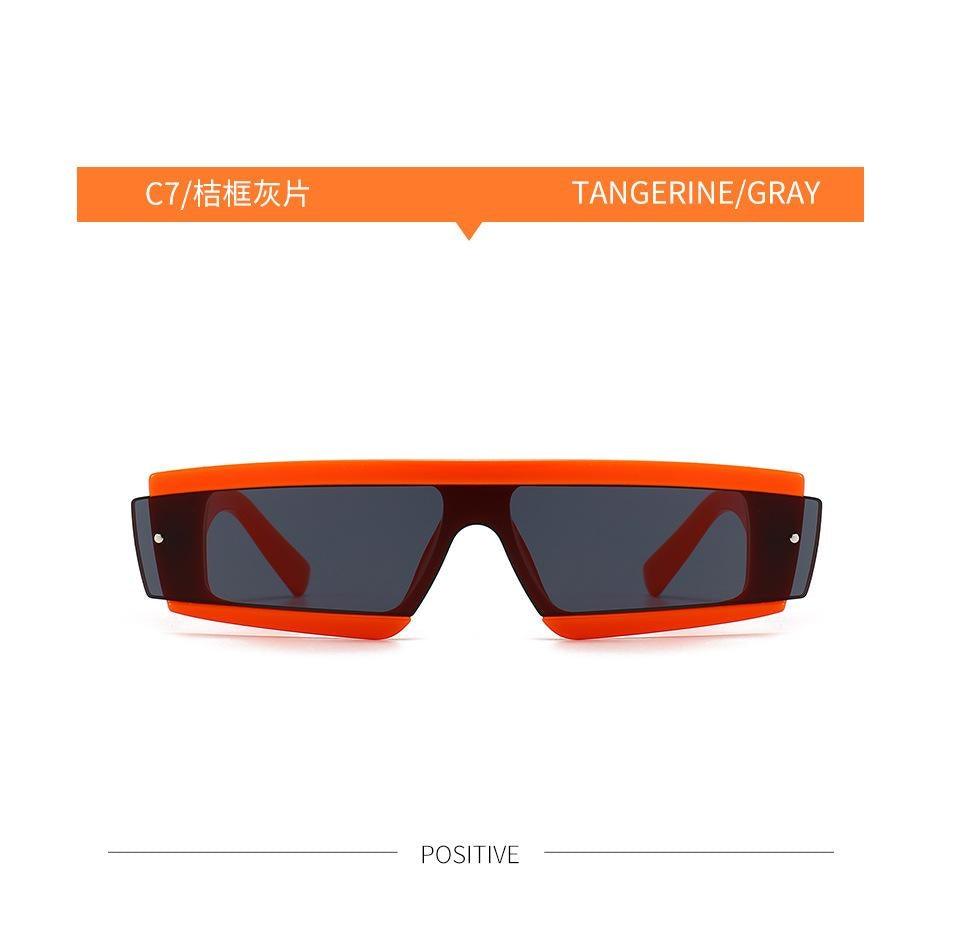 90s Retro Thick Rectangle Square Sunglasses Chic Streetwear