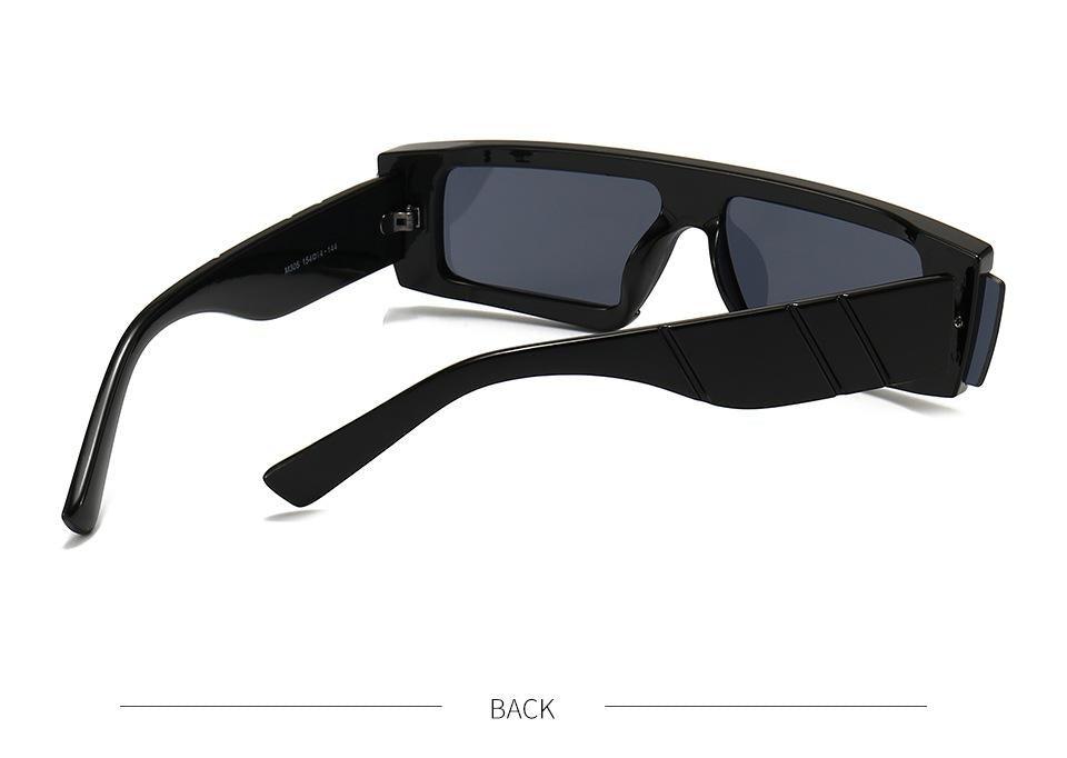 90s Retro Thick Rectangle Square Sunglasses Chic Streetwear