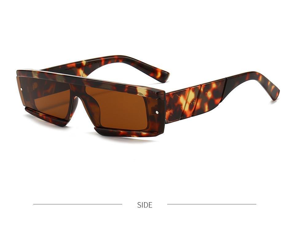 90s Retro Thick Rectangle Square Sunglasses Chic Streetwear