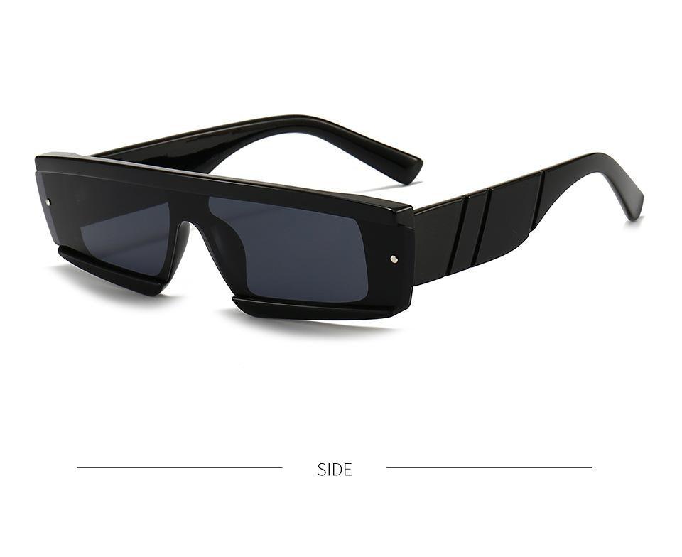 90s Retro Thick Rectangle Square Sunglasses Chic Streetwear