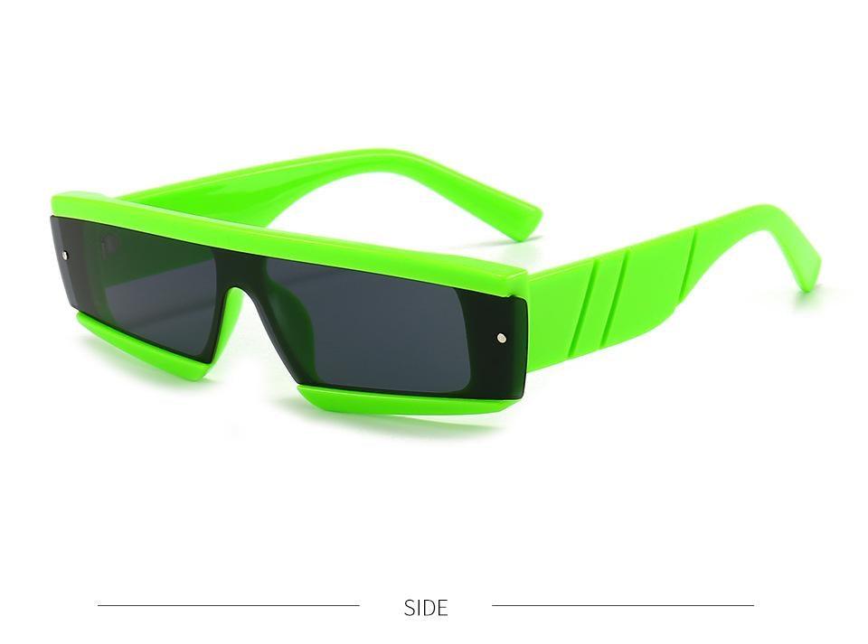 90s Retro Thick Rectangle Square Sunglasses Chic Streetwear