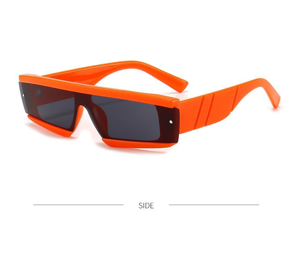 90s Retro Thick Rectangle Square Sunglasses Chic Streetwear