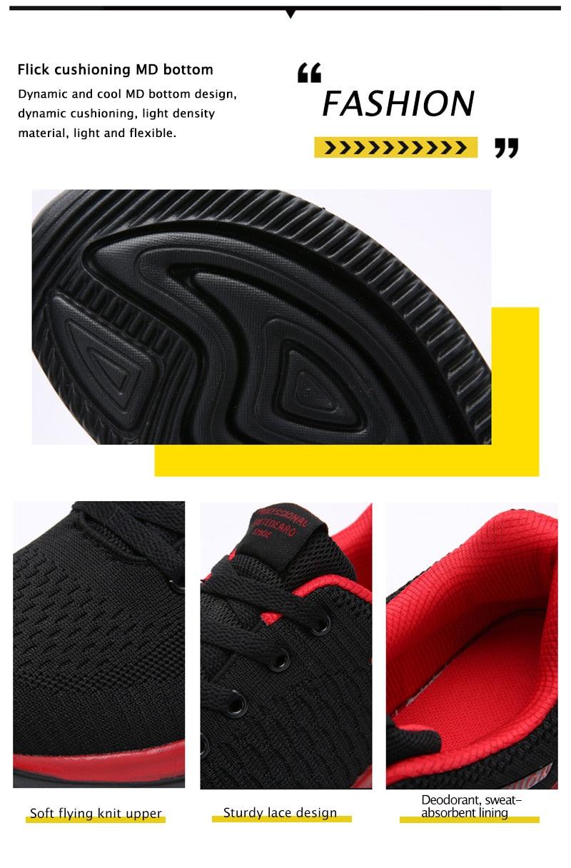 Men's Lightweight Knit Slip-On Athletic Walking Sneakers