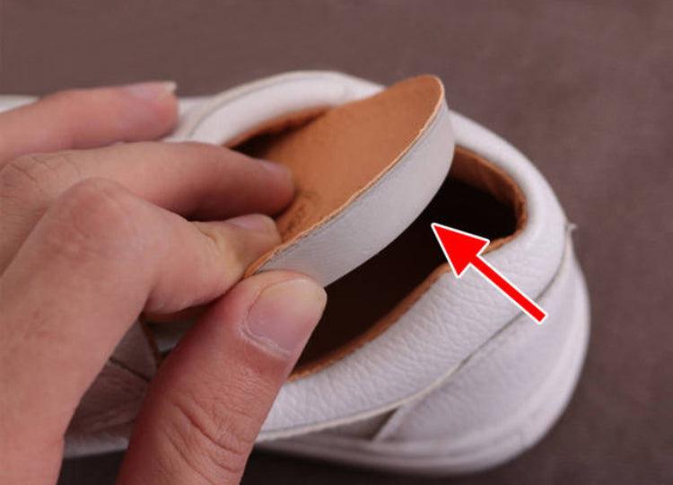 Women's White Split Leather Lace Up Casual Sneakers Fashion Flats