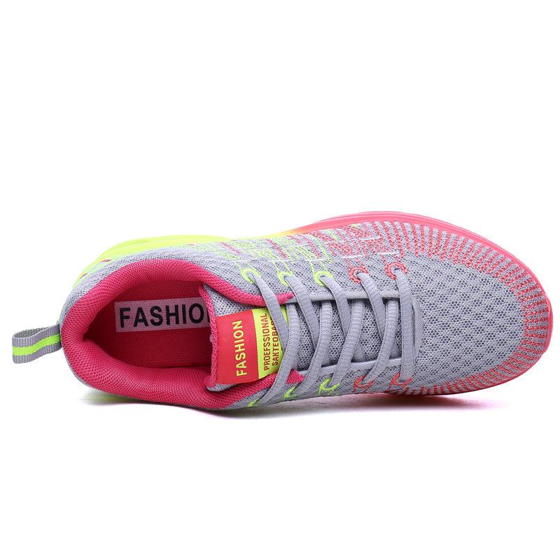Women’s Athletic Knit Running Sneakers – Breathable Mesh Sport Shoes