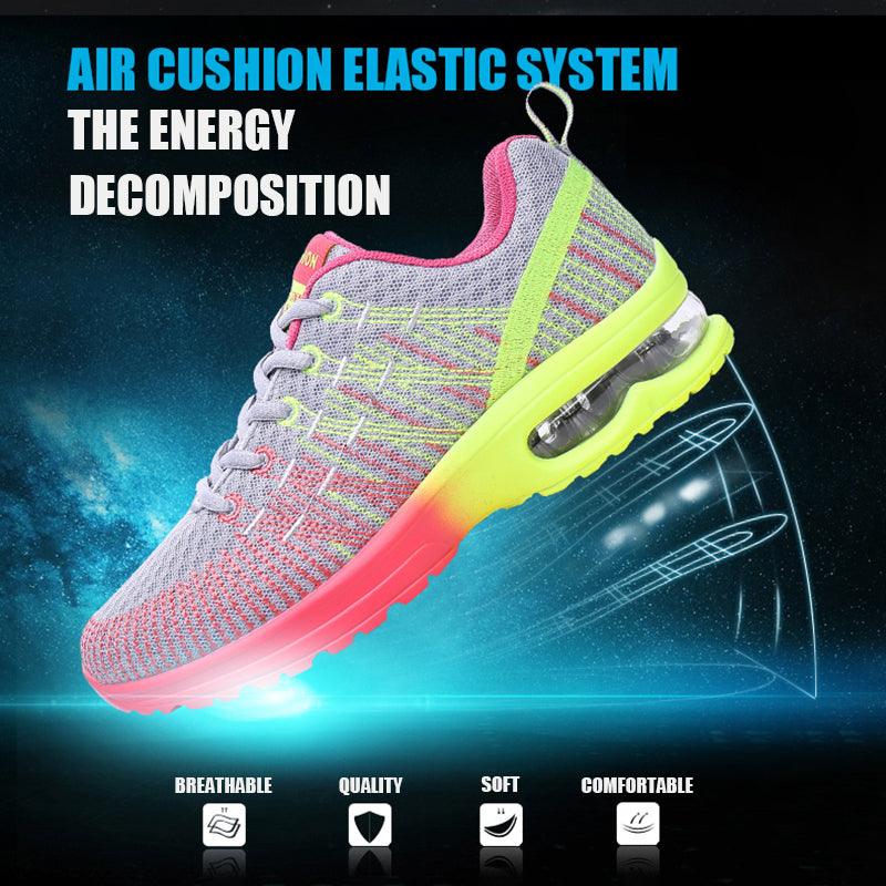 Women’s Athletic Knit Running Sneakers – Breathable Mesh Sport Shoes