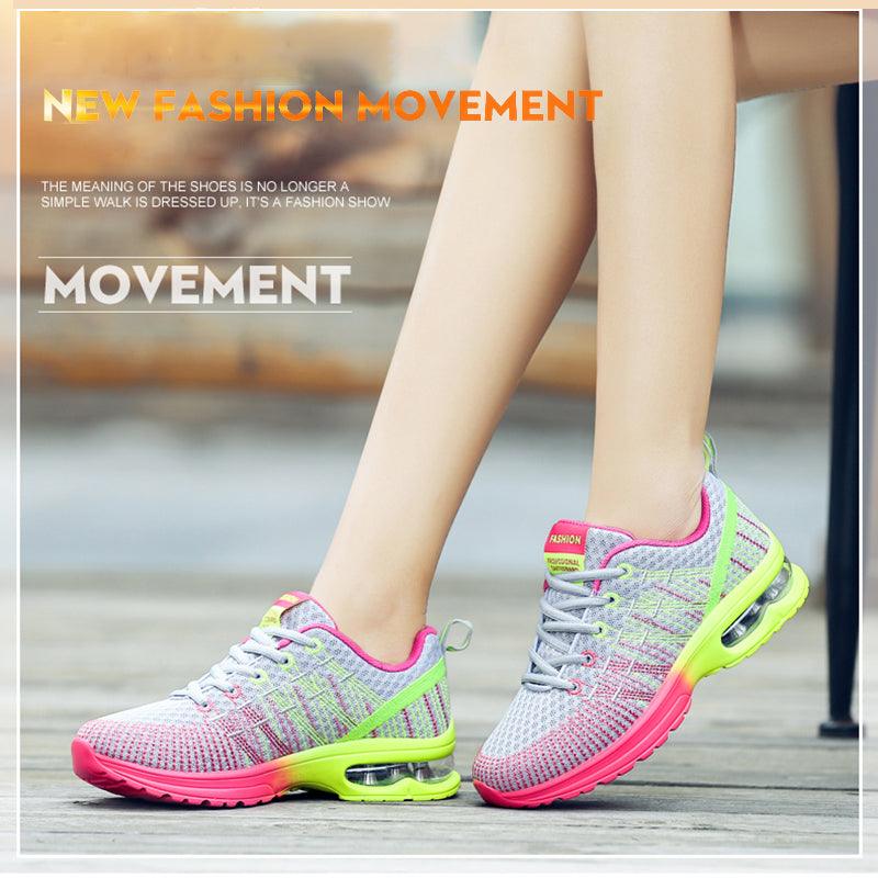 Women’s Athletic Knit Running Sneakers – Breathable Mesh Sport Shoes