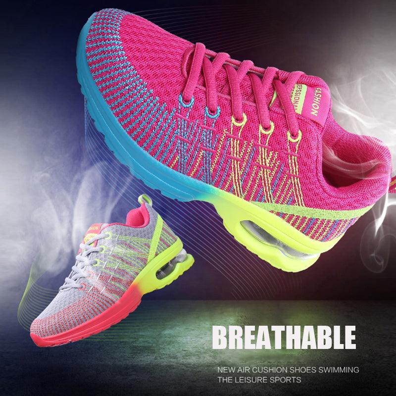 Women’s Athletic Knit Running Sneakers – Breathable Mesh Sport Shoes