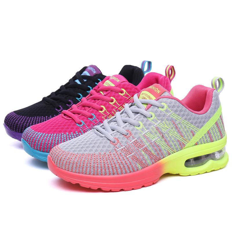 Women’s Athletic Knit Running Sneakers – Breathable Mesh Sport Shoes