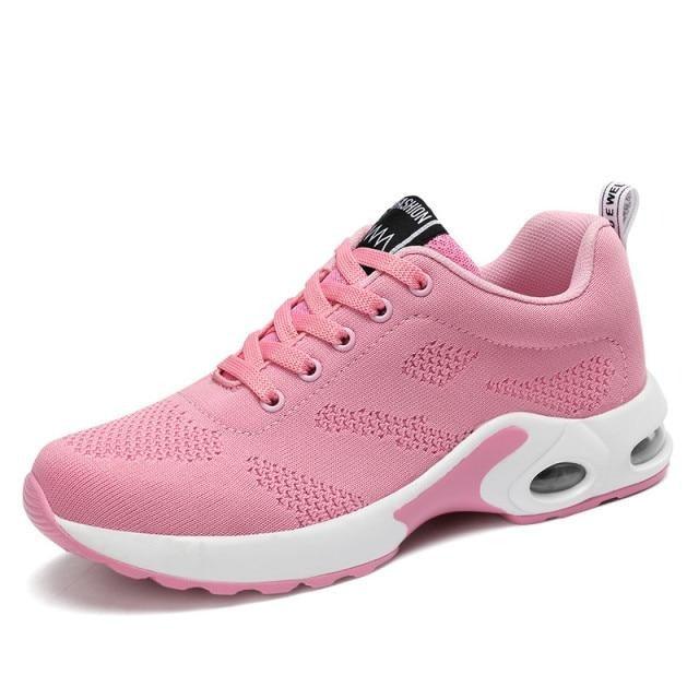 Women’s Air Cushion Mesh Sneakers – Comfortable Running Trainers