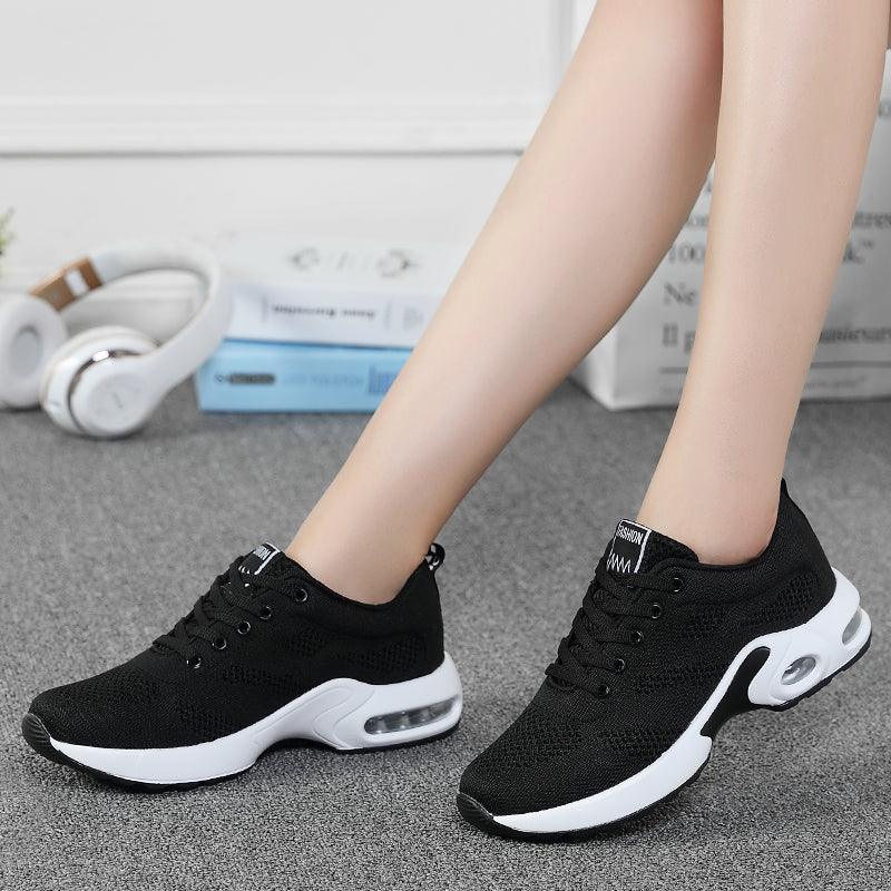 Women’s Air Cushion Mesh Sneakers – Comfortable Running Trainers