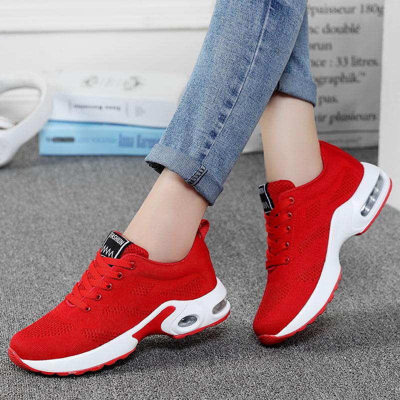 Women’s Air Cushion Mesh Sneakers – Comfortable Running Trainers
