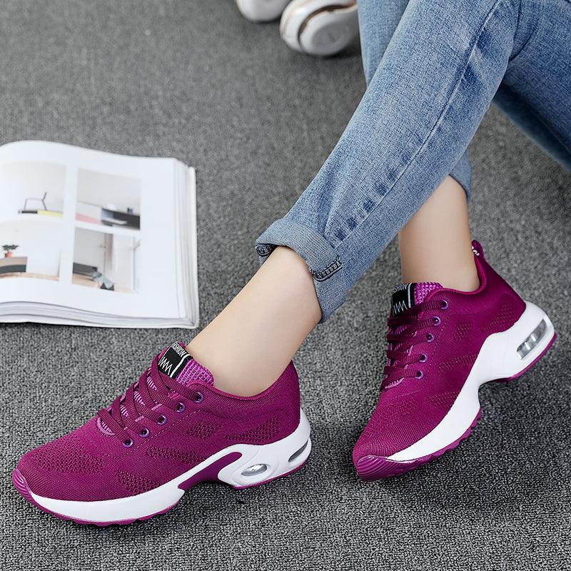 Women’s Air Cushion Mesh Sneakers – Comfortable Running Trainers