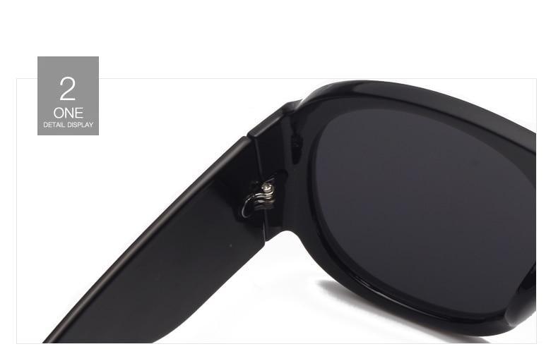 Luxury Oversized Round Sunglasses Designer Retro Style Frames
