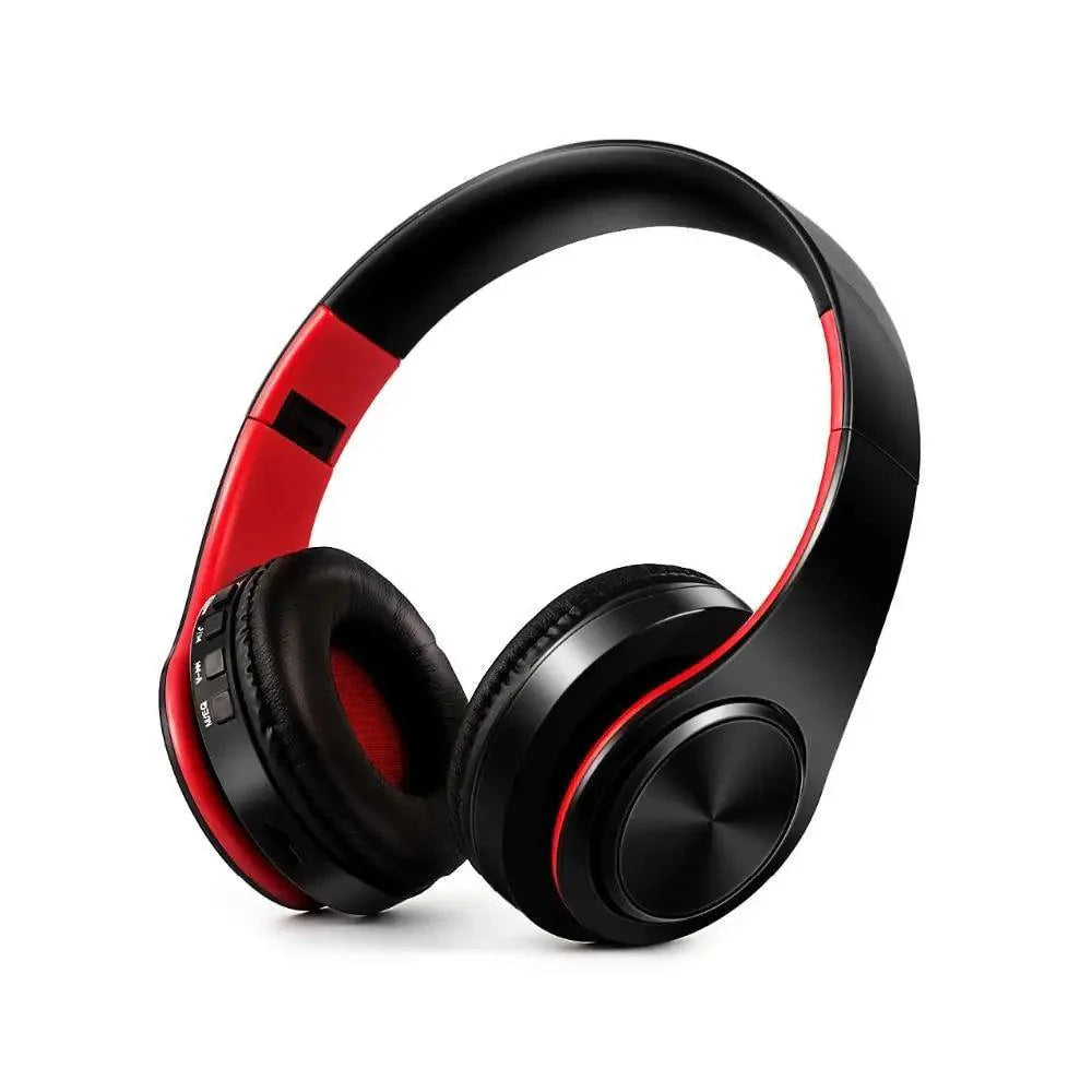 Foldable minimalist Bluetooth headphones in white, portable design