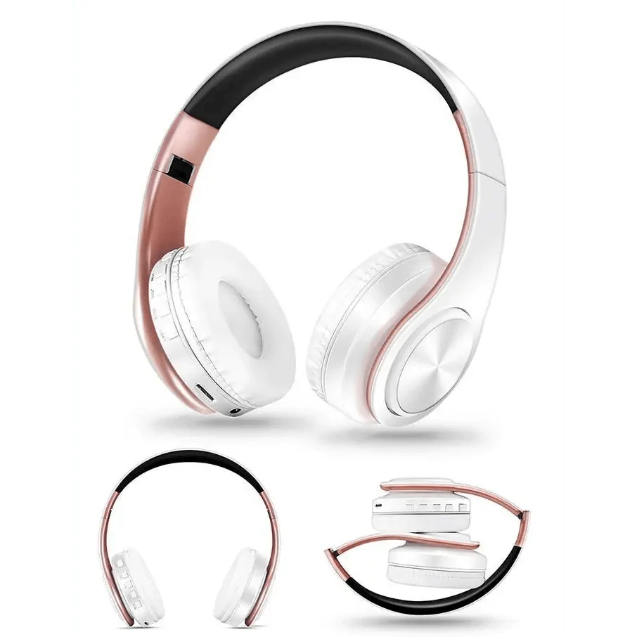 Fashionable Bluetooth Stereo Headphones – Lightweight Foldable Design